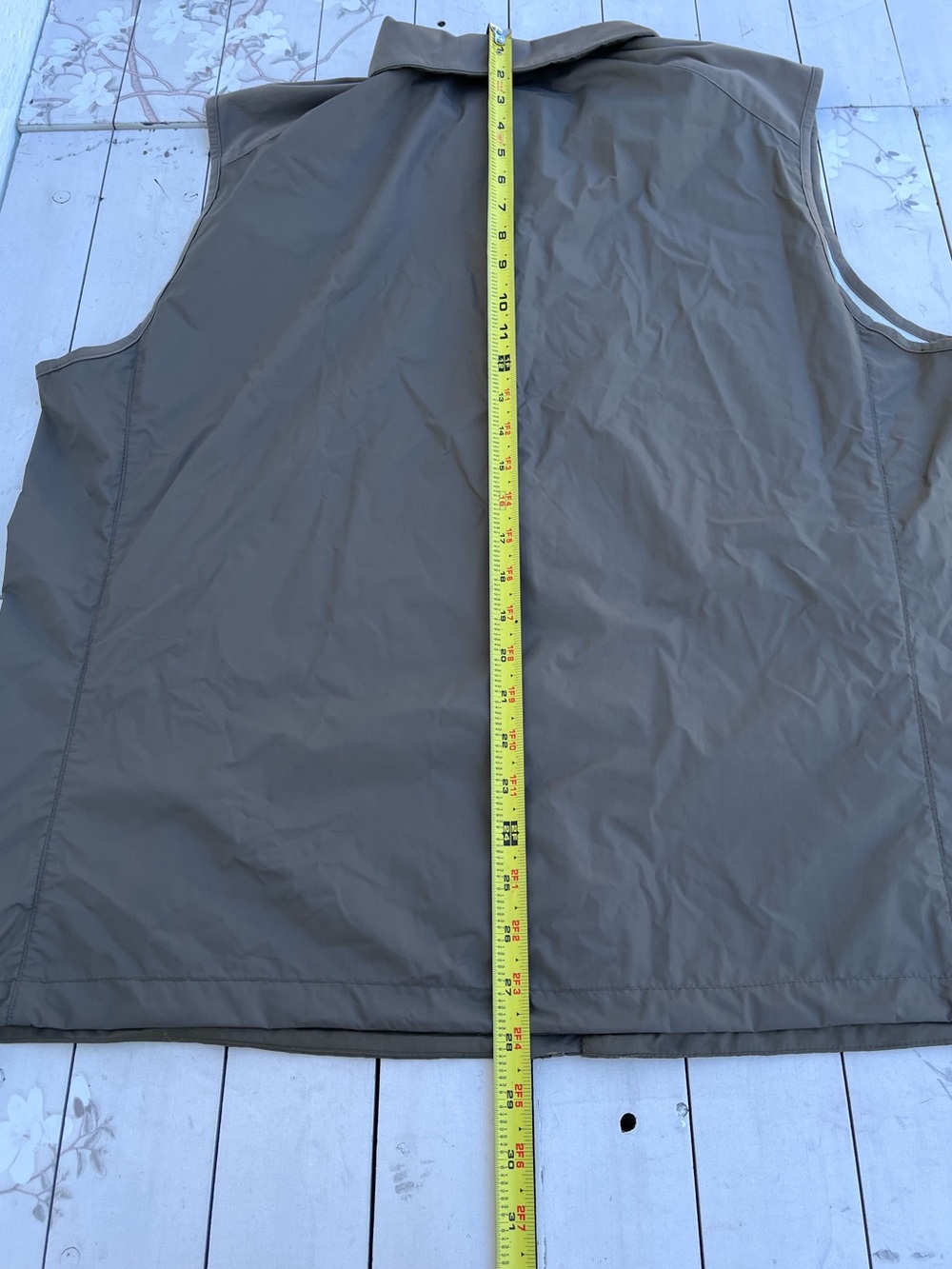Polo by Ralph Lauren Taupe Lightweight Zip Vest with White Pony - Picture 3 of 4